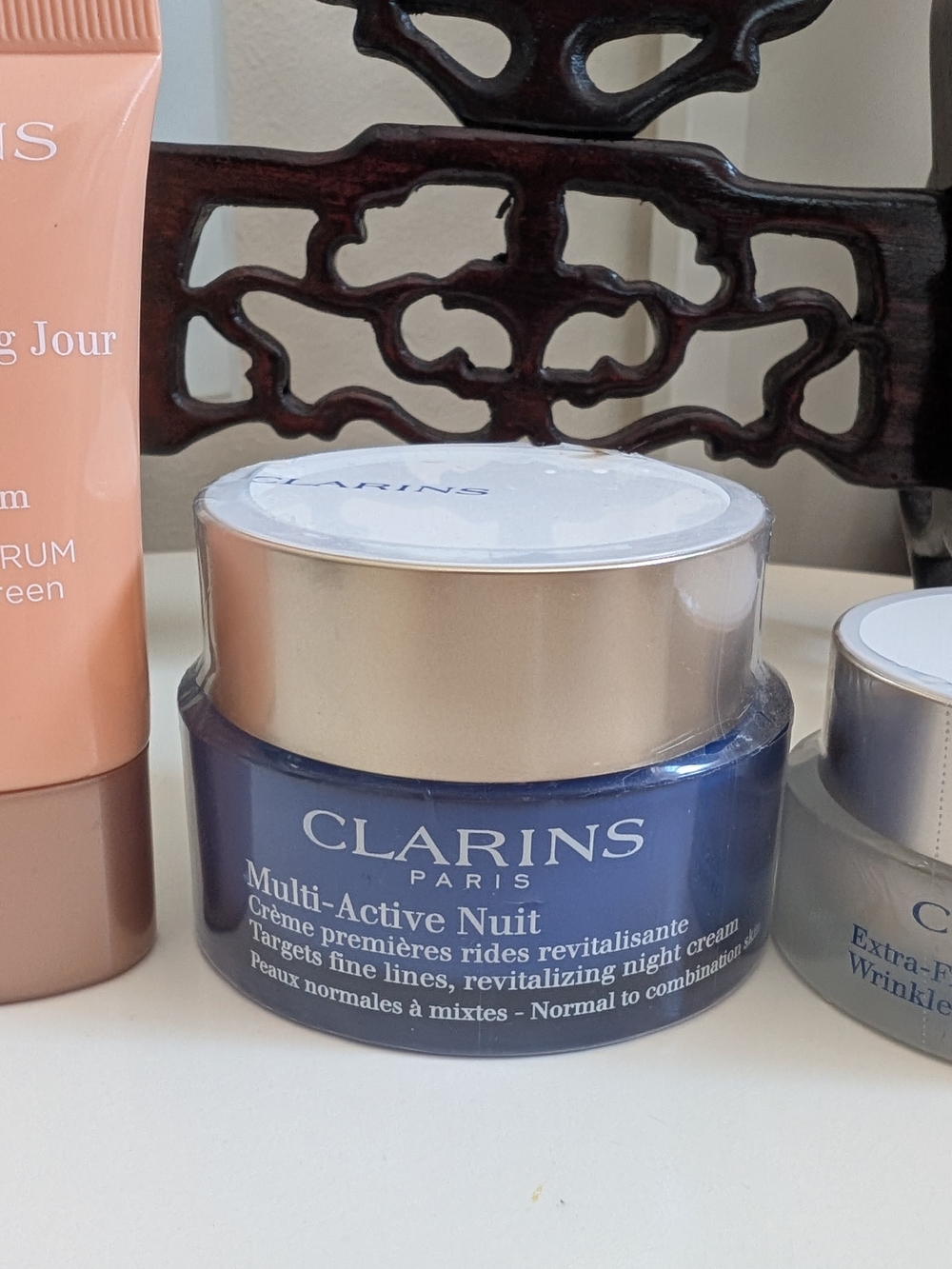 Clarins Skincare Bundle Day Cream + Night Cream + Sealed Eye Cream